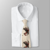 イーグルオンザパインブランチの雨浮世絵 ネクタイ (タイ)