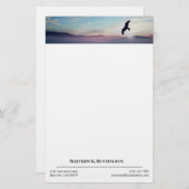 イーグルオーバーマウンテンスカイラインブルースカイ 便箋 (正面/裏面)