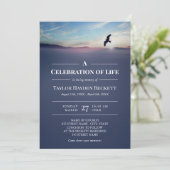 イーグルオーバーマウンテンブルーライフお祝い 招待状 (スタンド正面)