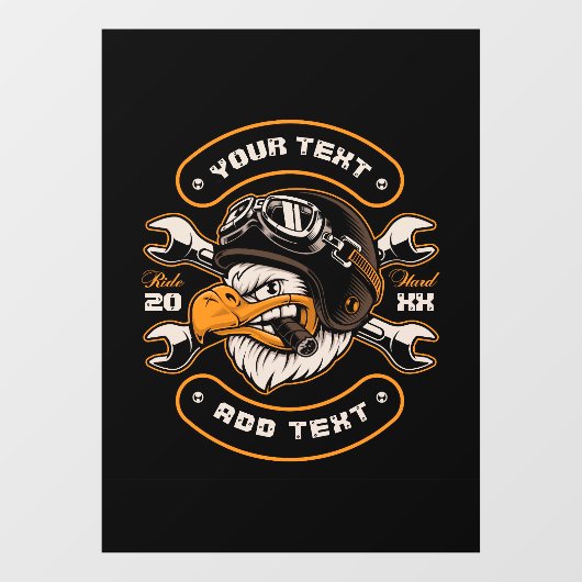 イーグルカスタマイズレンチ自動二輪車修理店 ウィンドウサイン (シート)