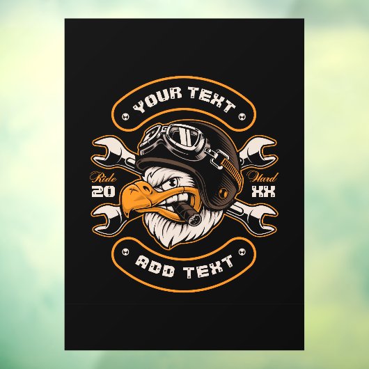 イーグルカスタマイズレンチ自動二輪車修理店 ウィンドウサイン (シート3)