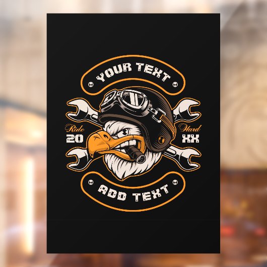 イーグルカスタマイズレンチ自動二輪車修理店 ウィンドウサイン (シート2)