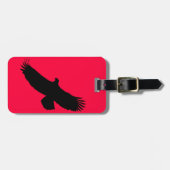 イーグルカスタムス付きカラーラゲージタグ飛んでいる ラゲッジタグ (正面横)