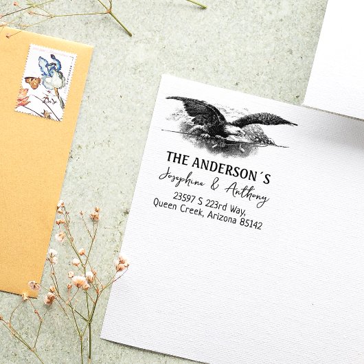 イーグルカスタム差出人住所ファミリー ラバースタンプ