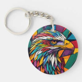 イーグルカラフルアート キーホルダー