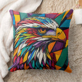 イーグルカラフルアート クッション (ブランケット)
