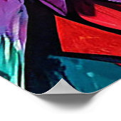 イーグルカラフルアート ポスター (角)