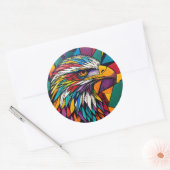 イーグルカラフルアート ラウンドシール (封筒)