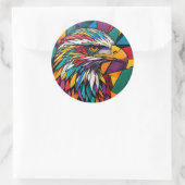 イーグルカラフルアート ラウンドシール (バッグ)