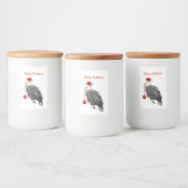 イーグルクリスマスのフードコンテナラベル(2" x 3") フードラベル (ボトル)