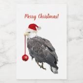 イーグルクリスマスのフードコンテナラベル(2" x 3") フードラベル (シングルラベル)