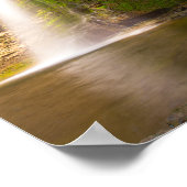 イーグルクリフ滝、ハバナ・グレン、ニューヨーク ポスター (角)