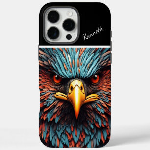 イーグルクローズアップイーグルの炎の視線 iPhone 16 PRO MAXケース