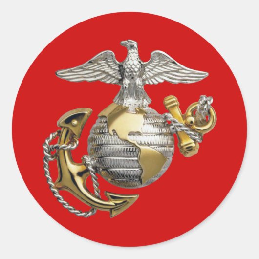 イーグルグローブといかり ラウンドシール (正面)