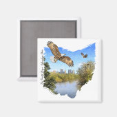 イーグルシオトリバーコロンバスオハイオマグネット マグネット (正面/裏面)