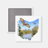 イーグルシオトリバーコロンバスオハイオマグネット マグネット (正面/裏面)