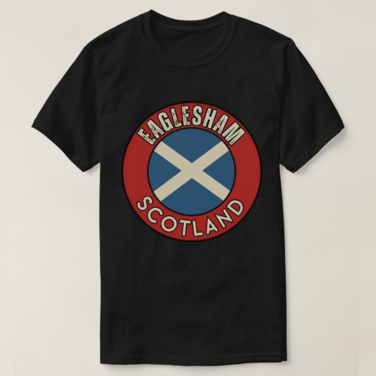 イーグルシャム、スコットランド Tシャツ (デザイン正面)