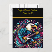 イーグルシュレッズギターinネオングロー ポストカード (正面/裏面)