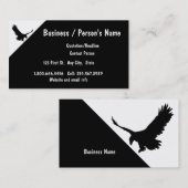 イーグルシルエットバード自然カスタム動物ビジネス 名刺 (正面/裏面)