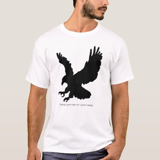 イーグルシルエット ターゲットに集中 Tシャツ (正面)