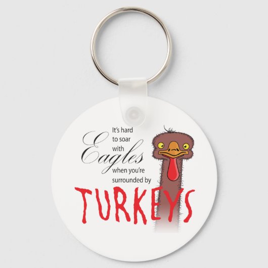 イーグルスと一緒に飛び跳ねる懸命だ… キーホルダー (正面)