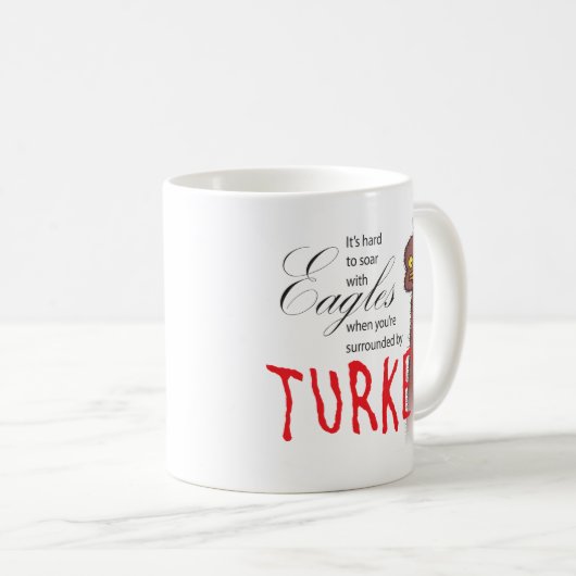 イーグルスと一緒に飛び跳ねる懸命だ… コーヒーマグカップ (正面右)