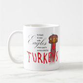 イーグルスと一緒に飛び跳ねる懸命だ… コーヒーマグカップ (左)