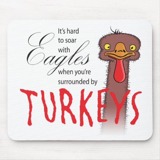 イーグルスと一緒に飛び跳ねる懸命だ… マウスパッド (正面)