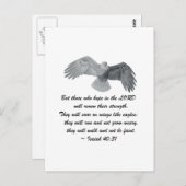 イーグルスのような翼で- 40:31はあります ポストカード (正面/裏面)