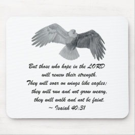 イーグルスのような翼で- 40:31はあります マウスパッド