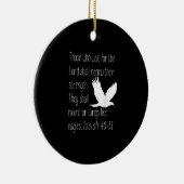 イーグルスのような翼に舞う – Isaiah 4031 T shirt.pn セラミックオーナメント (右)