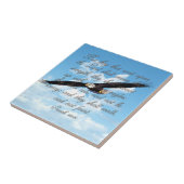 イーグルスのアイザイアの40:31のクリスチャンの聖書として翼 タイル (側面)