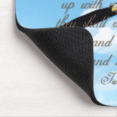 イーグルスのアイザイアの40:31のクリスチャンの聖書として翼 マウスパッド (コーナー)