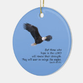 イーグルスのオーナメントのような翼 セラミックオーナメント (左)