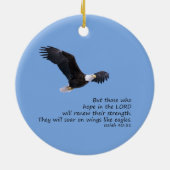 イーグルスのオーナメントのような翼 セラミックオーナメント (裏面)