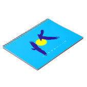 イーグルスのシルエット飛んでいる。 ノートブック (左側)