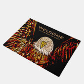 イーグルスの巣への歓迎、白頭鷲 ドアマット (アングル)