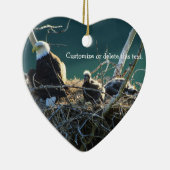 イーグルスの巣; カスタマイズ可能 セラミックオーナメント (右)