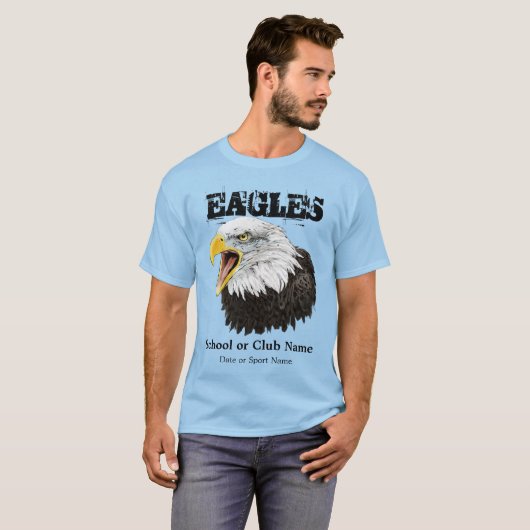 イーグルスはチタニウム染料のTシャツを遊ばします Tシャツ (正面フル)