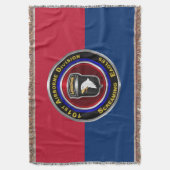 イーグルスを叫ぶ第101空挺師団の旗 スローブランケット (正面縦)