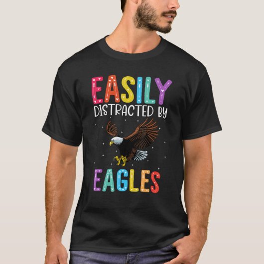 イーグルスイーグルに気を取られる Tシャツ (正面)