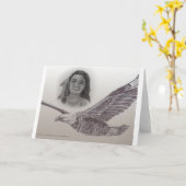 イーグルスカードと飛んだ男の子 カード (黄色い花)