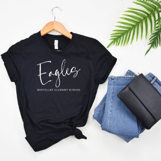 イーグルスクリプトタイポグラフィ パーソナライズされた Tシャツ