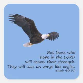 イーグルステッカーのように羽ばたいて スクエアシール