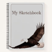 イーグルスピリットアニマルオリジナルアート ノートブック (正面)