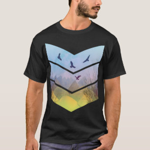 イーグルス山グランジ景色 Tシャツ
