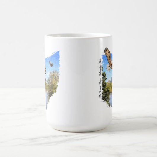 イーグルスSciotoの川のコロンブスオハイオ州のマグ コーヒーマグカップ (中央)