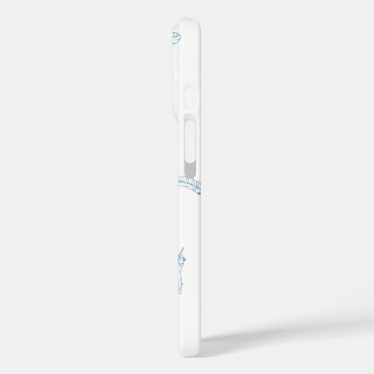 イーグルズウィングスiPhoneケースで青い羽が生える Case-Mate iPhoneケース (裏面 / 左)