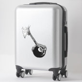 イーグルズクロー8ボールプールビリヤードのゲームアート シール (スーツケース)