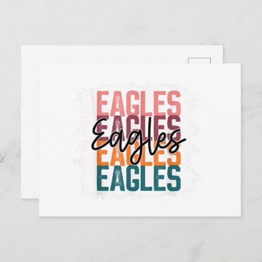 イーグルズスクールスポーツファンチームスピリット シーズンポストカード (正面/裏面)